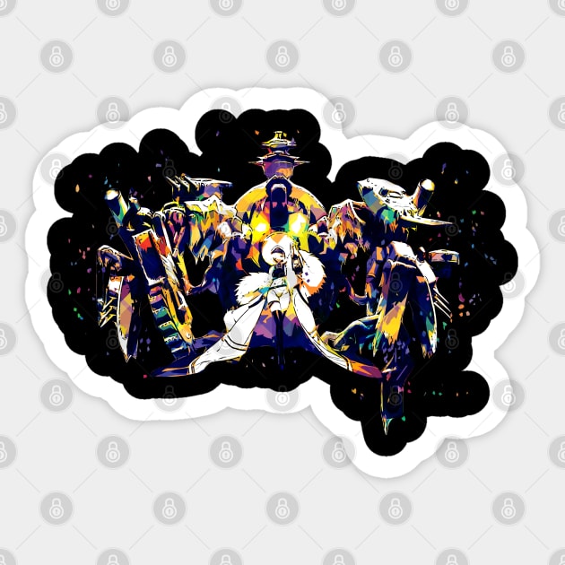 Azur Lane - Kuybyshev Pop Art Sticker by DIY Kulon Progo 